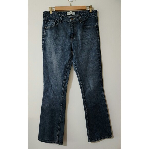 Levi Strauss Signature Womens Low Rise Bootcut Jeans Blue WPL423 Size 12 Long - Picture 2 of 11
